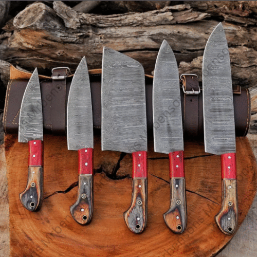 Damascus Steel Chef Knife Set