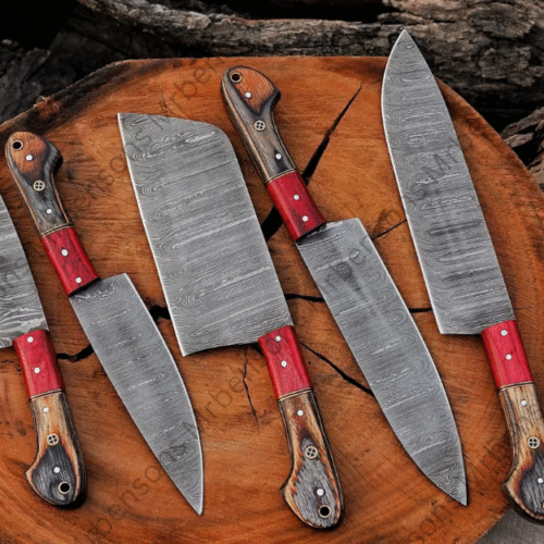 Damascus Steel Chef Knife Set