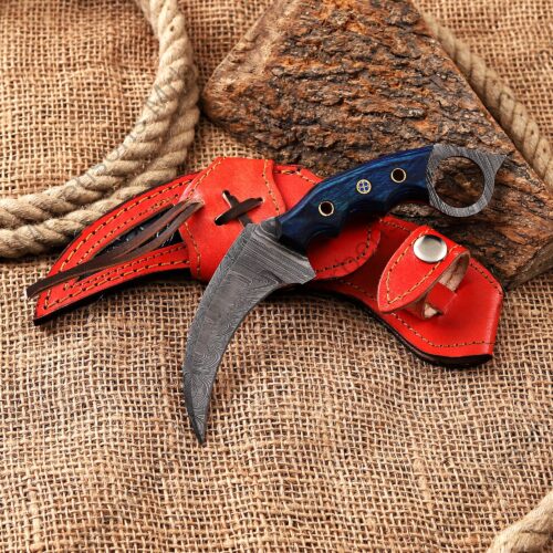 Damascus Steel Karambit Knife