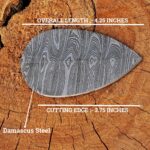 Handmade Damascus Ulu Knife