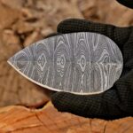 Handmade Damascus Ulu Knife