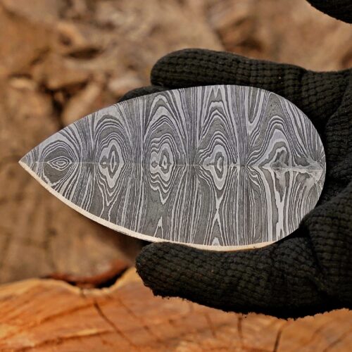 Handmade Damascus Ulu Knife