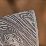 Handmade Damascus Ulu Knife