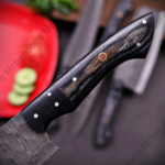 CUSTOM HAND FORGED Damascus Steel Chef's Knives Set