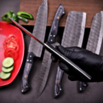CUSTOM HAND FORGED Damascus Steel Chef's Knives Set